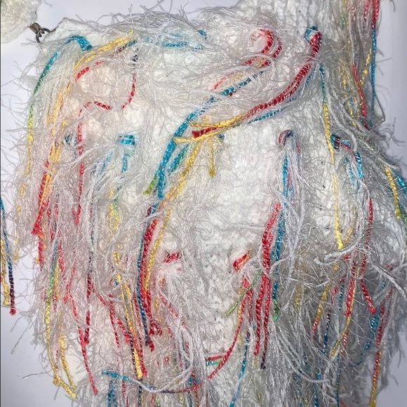 Lauren Michelle Womans Shag Long Vest SZ.M - Picture 5 of 5